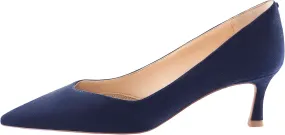 7or9 Kitten Heels for Women Comfortable Leather High Heels Pointed Toe Women's Pumps Black Heels 2"