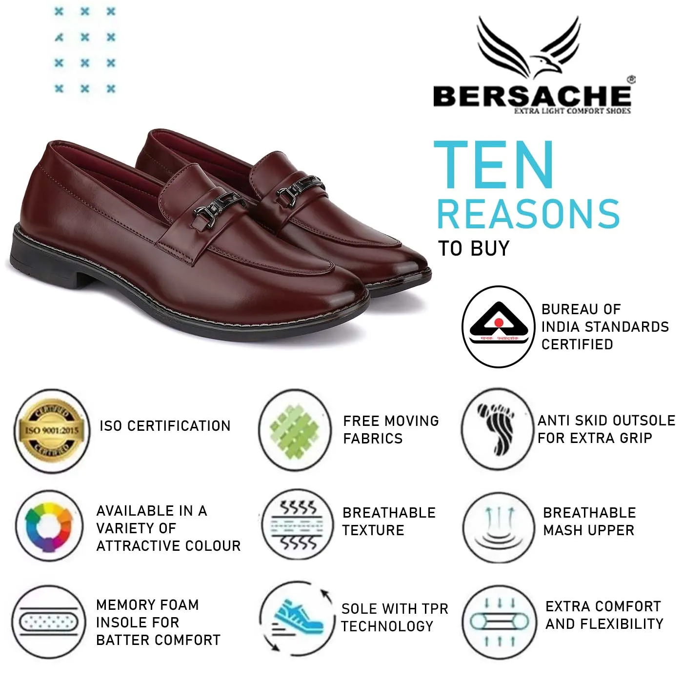 Bersache Sneaker, Loafers ,Casual with extra comfort snearkers for men (Brown)