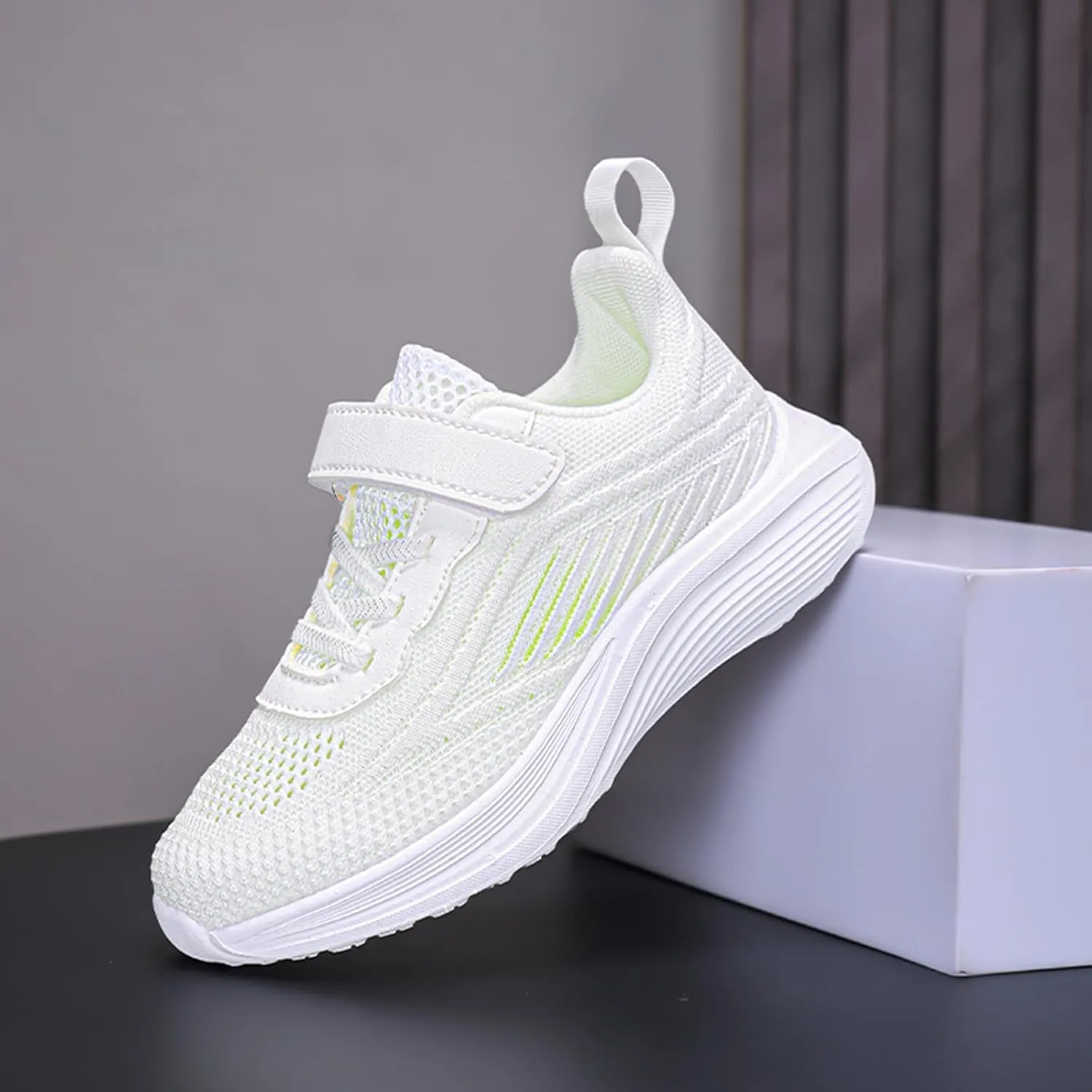 Boys Girls Fashion Sneakers Running Shoes for Little Big Kids Lightweight Breathable Anti-Slip Sports Footwear