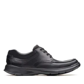 Clarks Men's Cotrell Edge Lace Up Shoes- Black Smooth