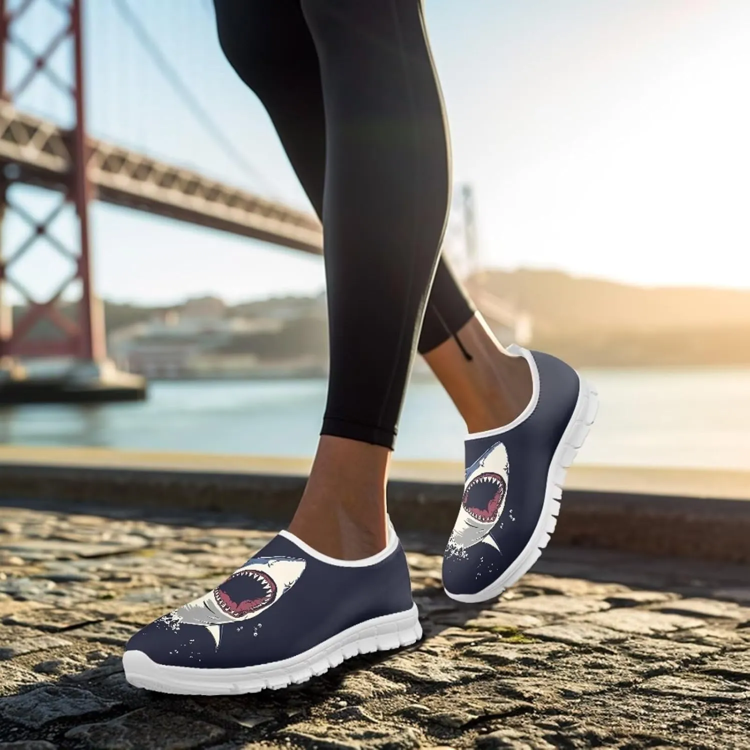 Coloranimal Flats for Women Walking Shoes Casual Flats Comfortable Travel Shoes Women's Road Runnning Shoes Casual Womens Footwear