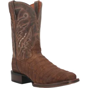 Dan Post Mens Mickey Cowboy Boots Caiman Foot Tan 10 D