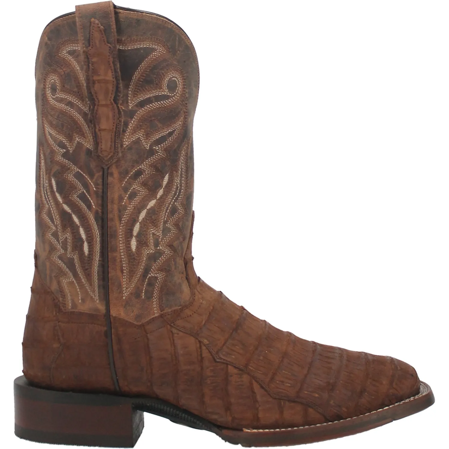 Dan Post Mens Mickey Cowboy Boots Caiman Foot Tan 10 D