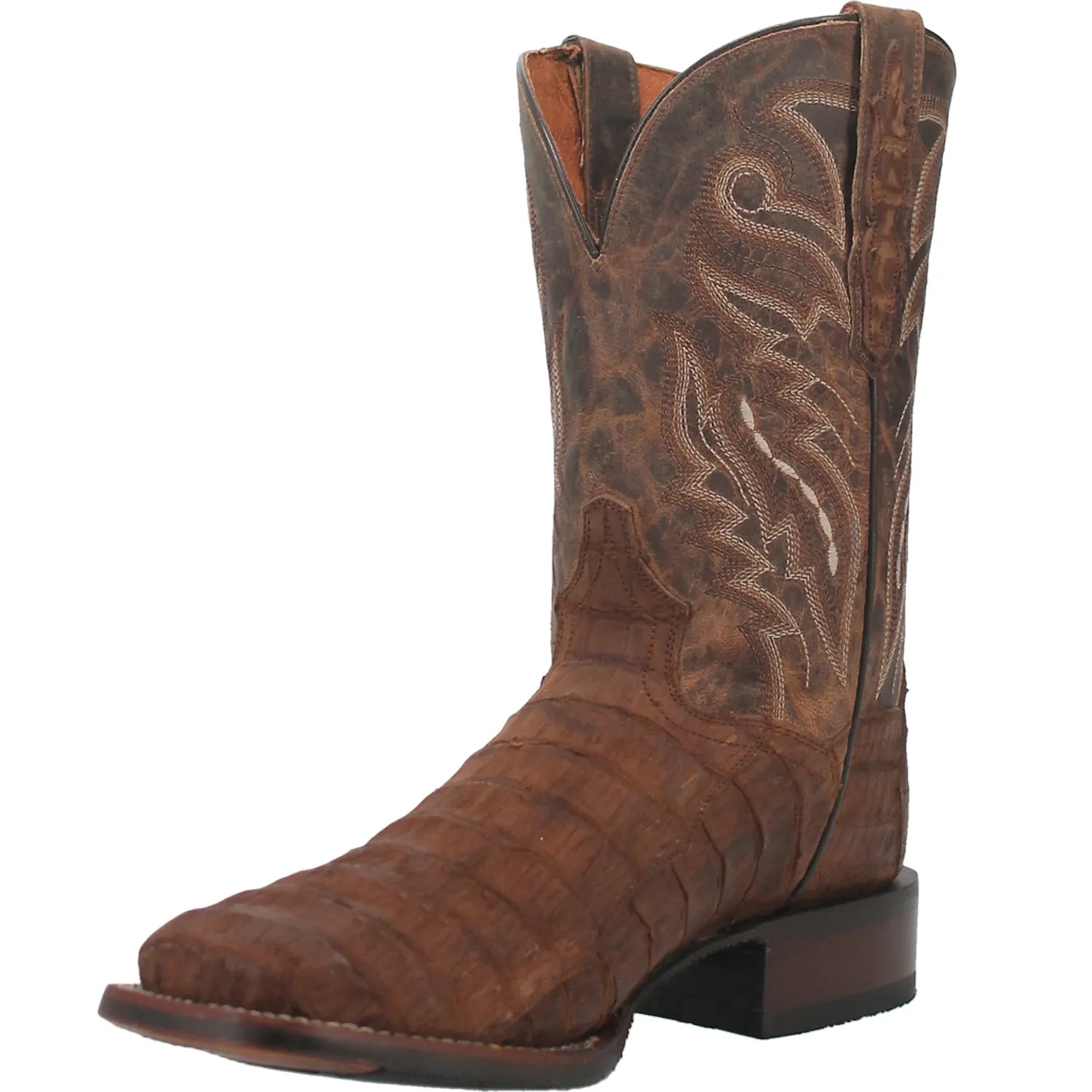 Dan Post Mens Mickey Cowboy Boots Caiman Foot Tan 10 D