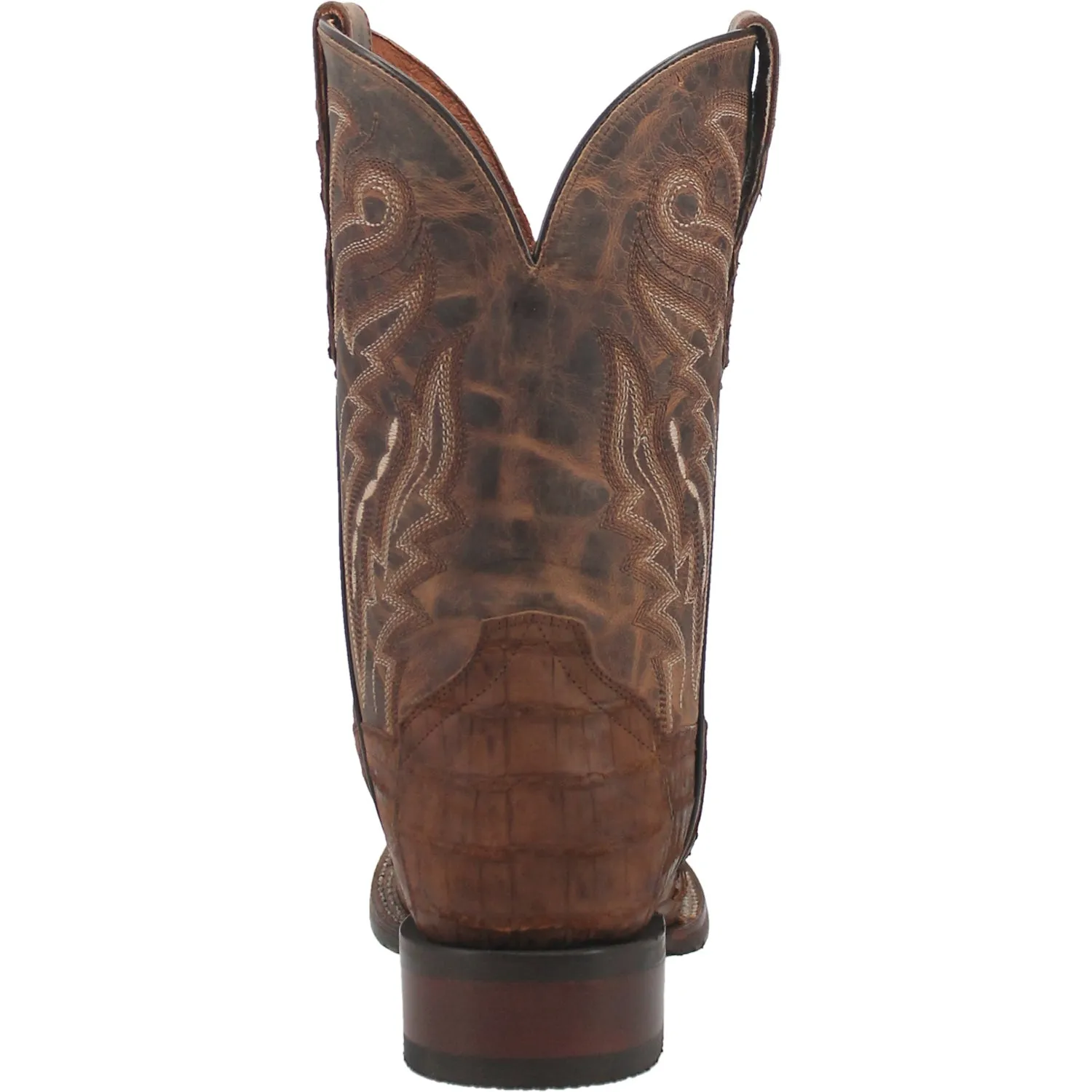 Dan Post Mens Mickey Cowboy Boots Caiman Foot Tan 10 D