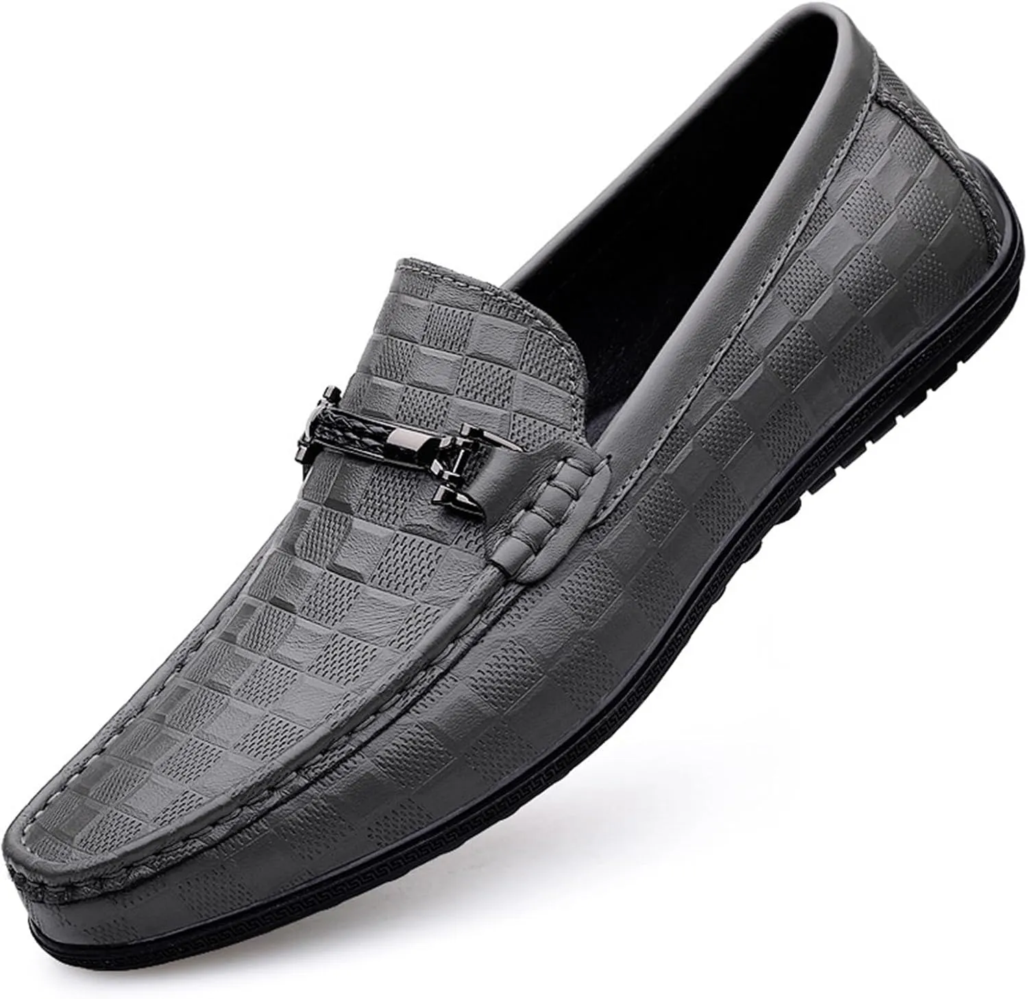 Dress Shoes for Men Men's Casual Leather Shoes Summer Breathable Slip-on Soft Leather Men's Lazy Loafers