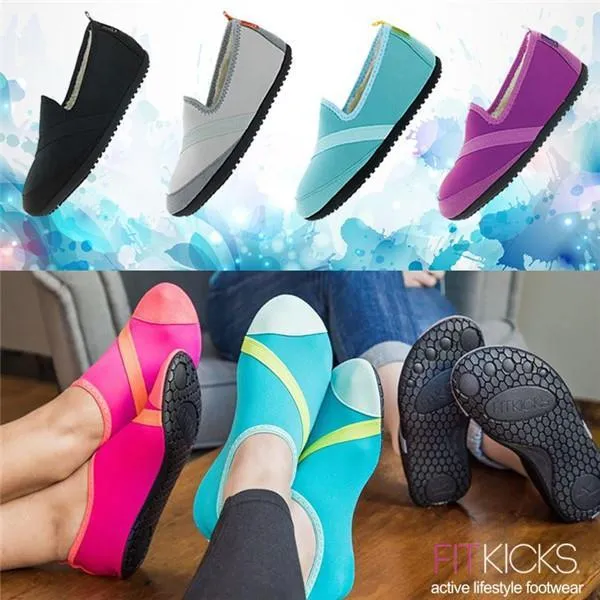 FitKicks Women's  Non-Slip Sole Active Footwear