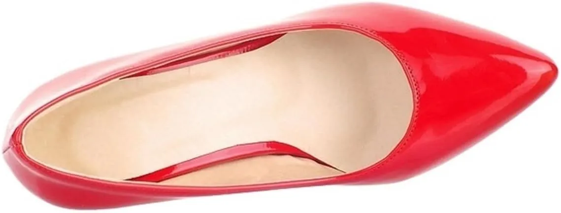 High Heels for Women Pointed high Heels Size Size Women's Patent Leather Shoes