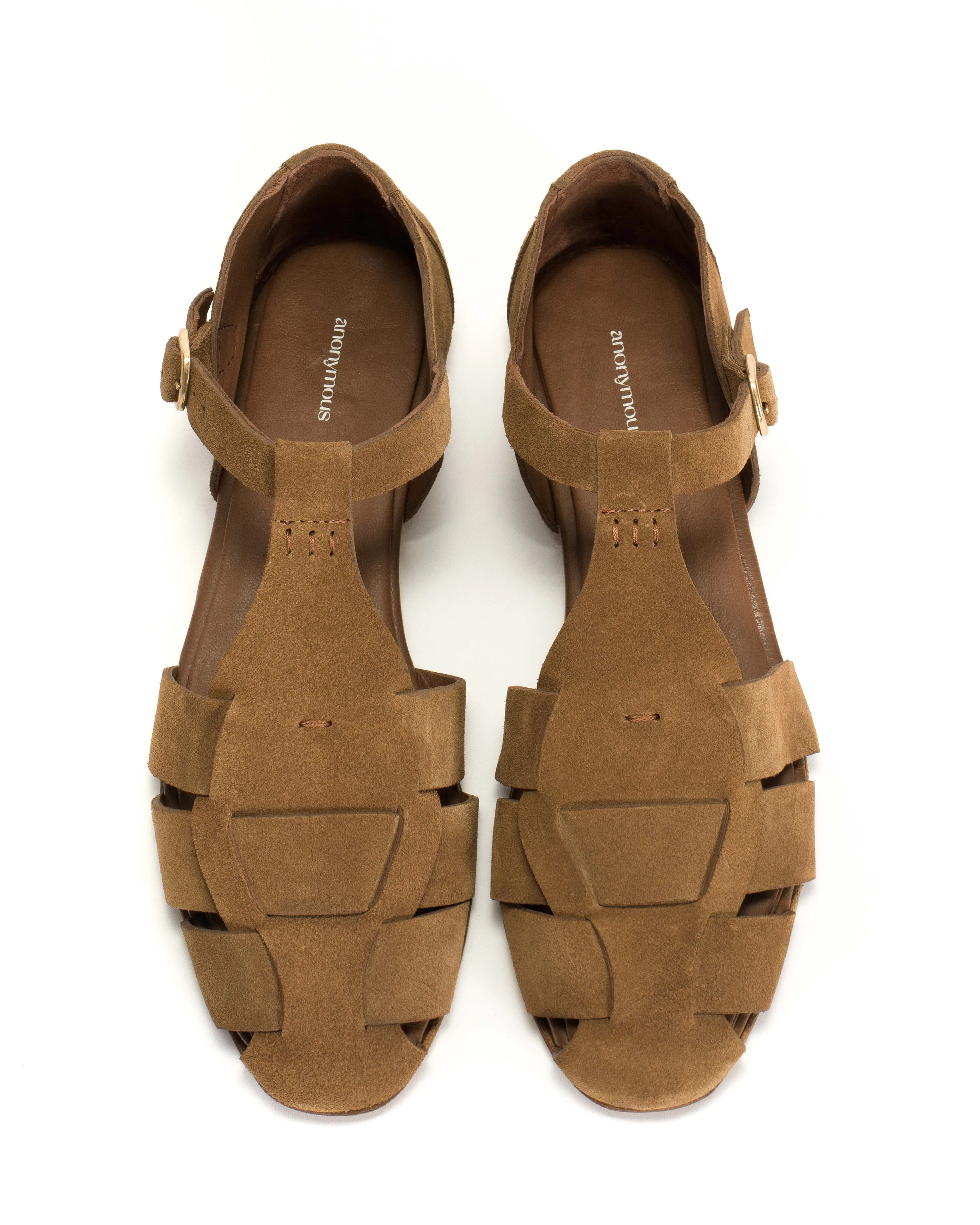 Lain flats Calf suede Cinnamon