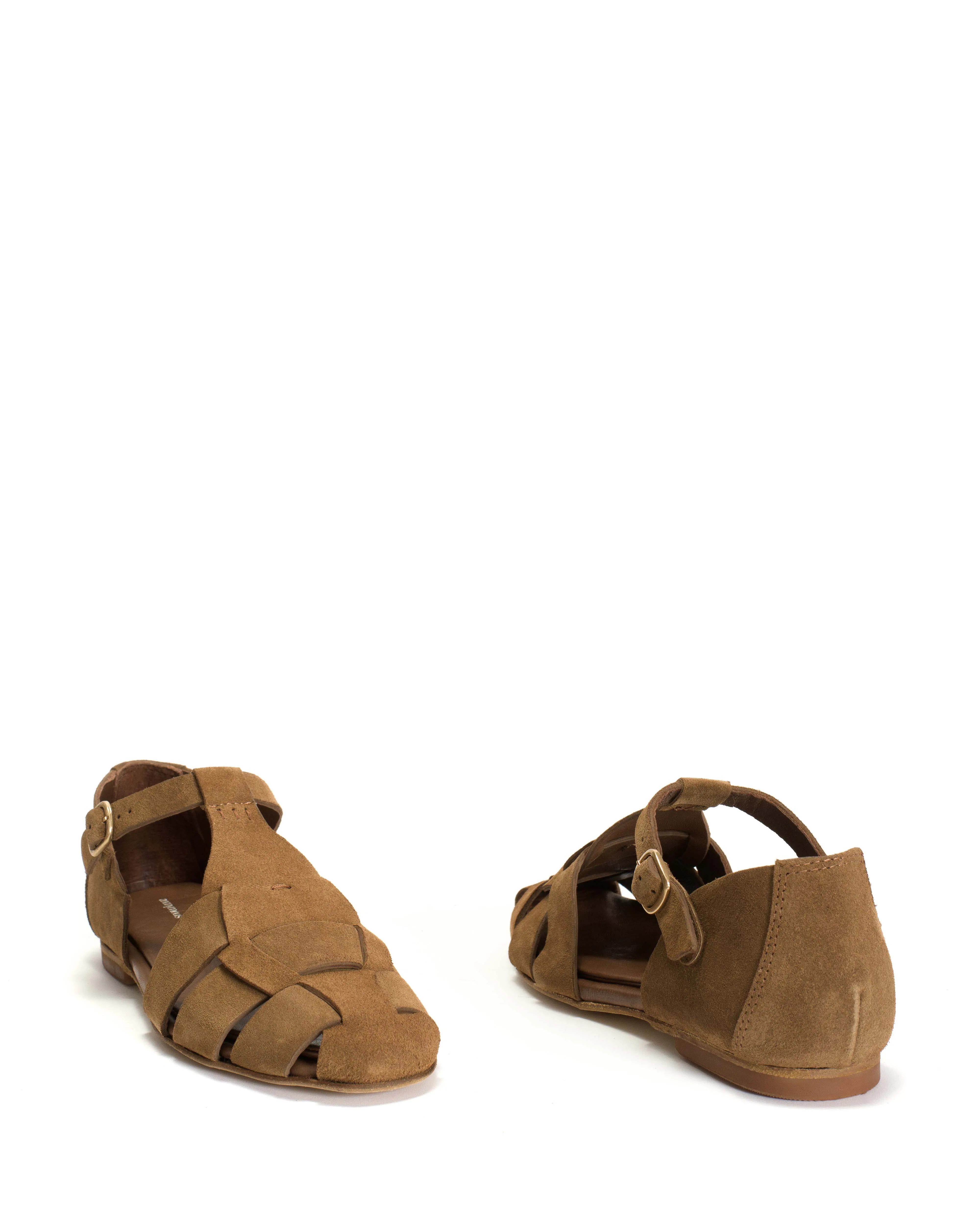 Lain flats Calf suede Cinnamon