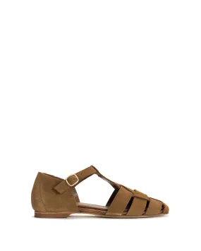 Lain flats Calf suede Cinnamon