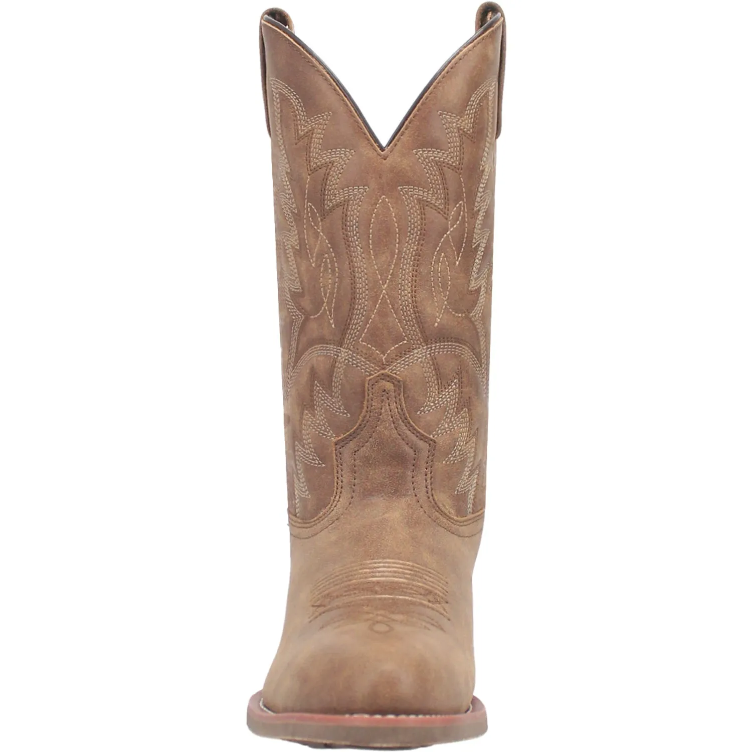 Laredo Mens Weller Tan Leather Western Work Boots 11.5 D