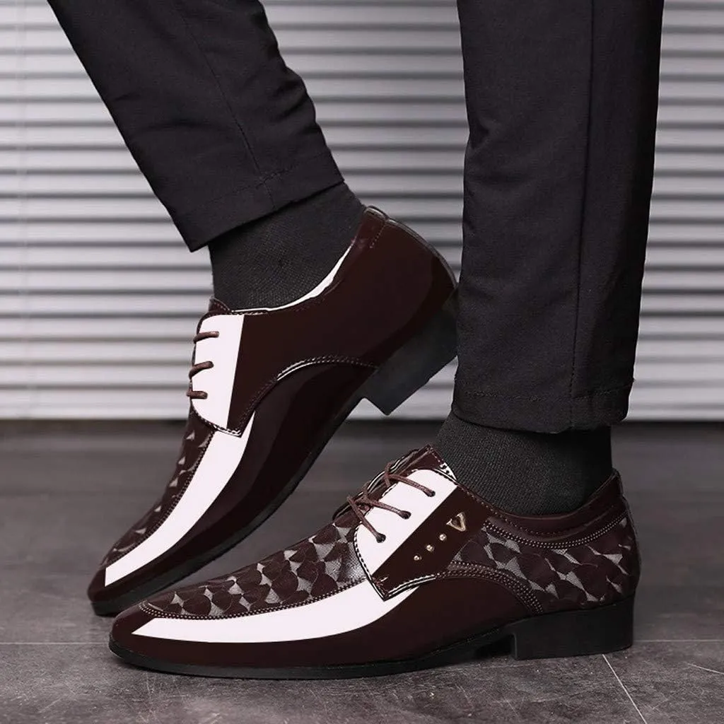 Men Male Shoes Shoe Lace Shoes Casual Leather Business Suit Comfortable Dress Men's Leather Shoes Shoes Men All Leather