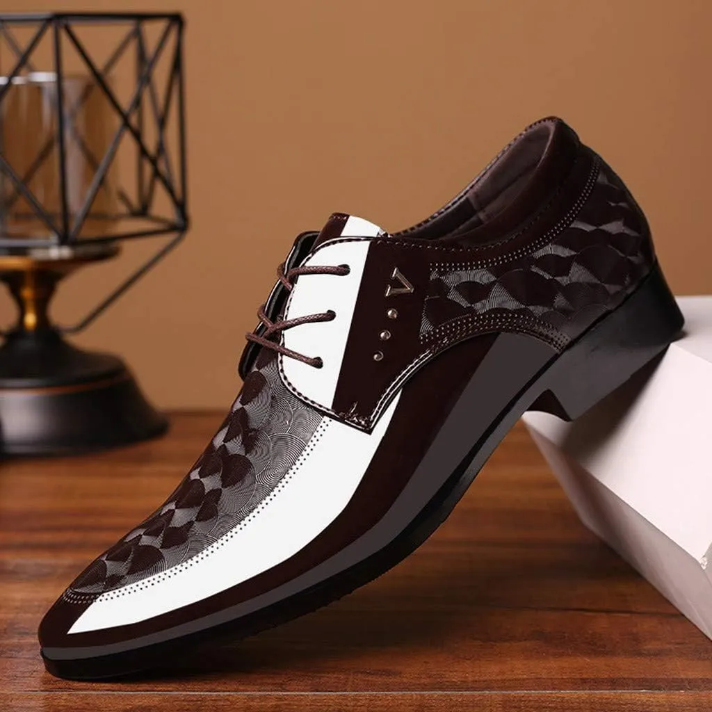 Men Male Shoes Shoe Lace Shoes Casual Leather Business Suit Comfortable Dress Men's Leather Shoes Shoes Men All Leather