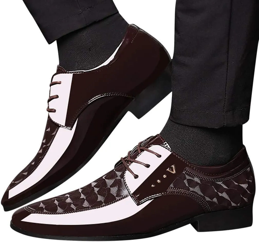 Men Male Shoes Shoe Lace Shoes Casual Leather Business Suit Comfortable Dress Men's Leather Shoes Shoes Men All Leather