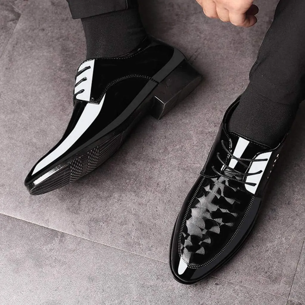Men Male Shoes Shoe Lace Shoes Casual Leather Business Suit Comfortable Dress Men's Leather Shoes Shoes Men All Leather