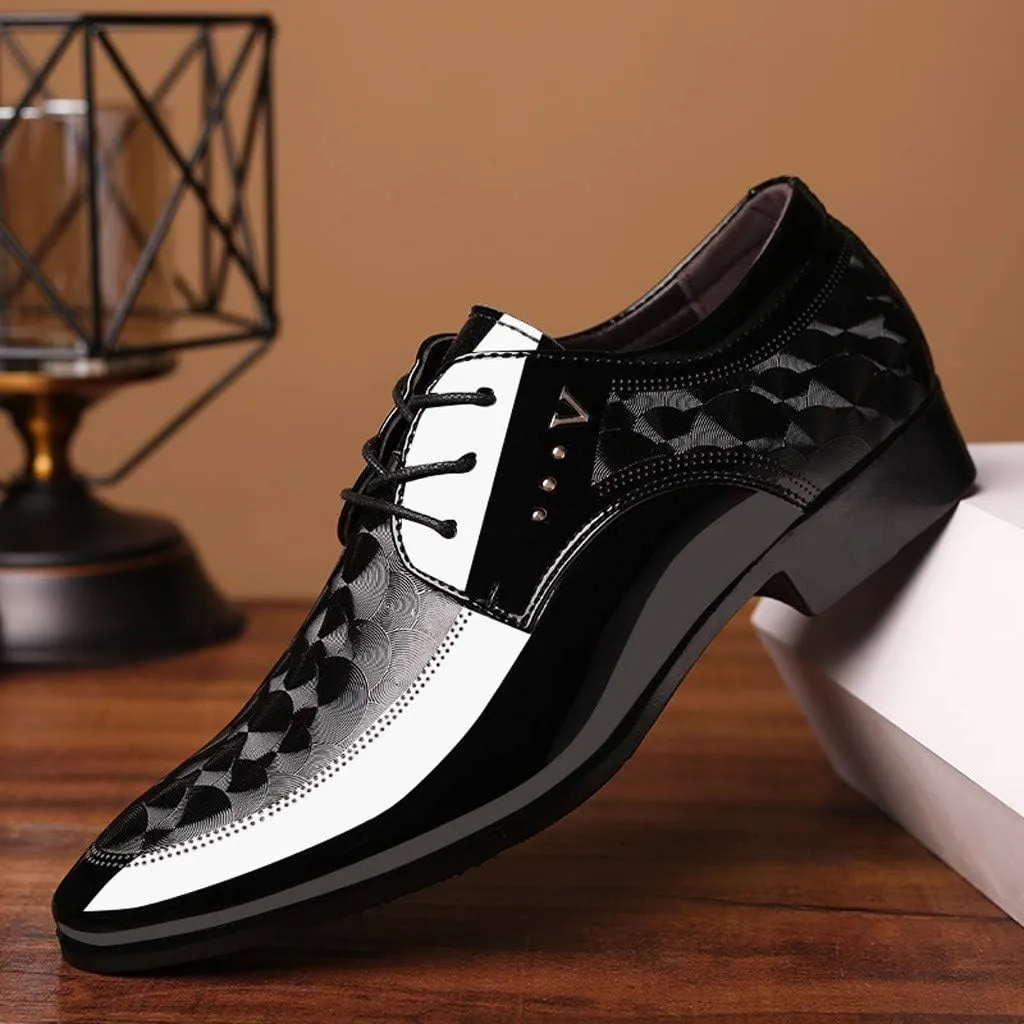 Men Male Shoes Shoe Lace Shoes Casual Leather Business Suit Comfortable Dress Men's Leather Shoes Shoes Men All Leather