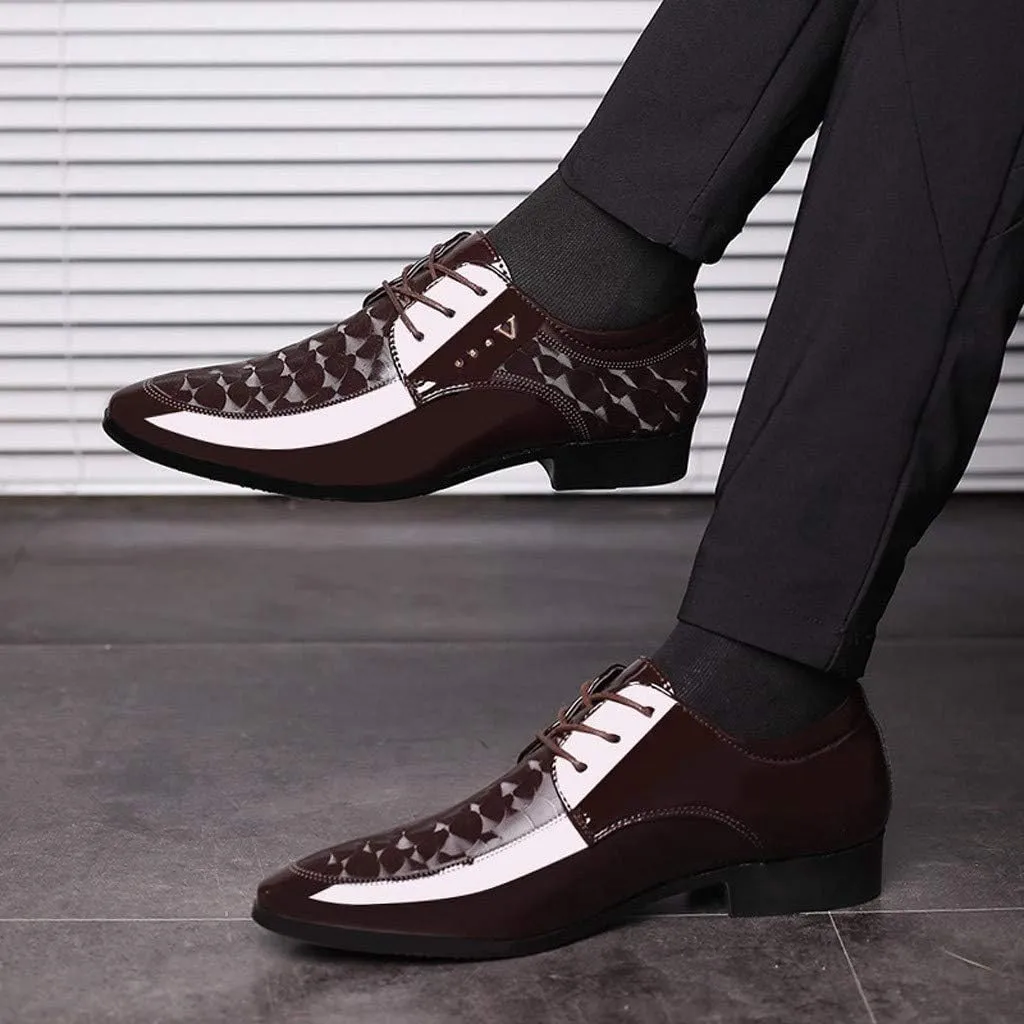 Men Male Shoes Shoe Lace Shoes Casual Leather Business Suit Comfortable Dress Men's Leather Shoes Shoes Men All Leather