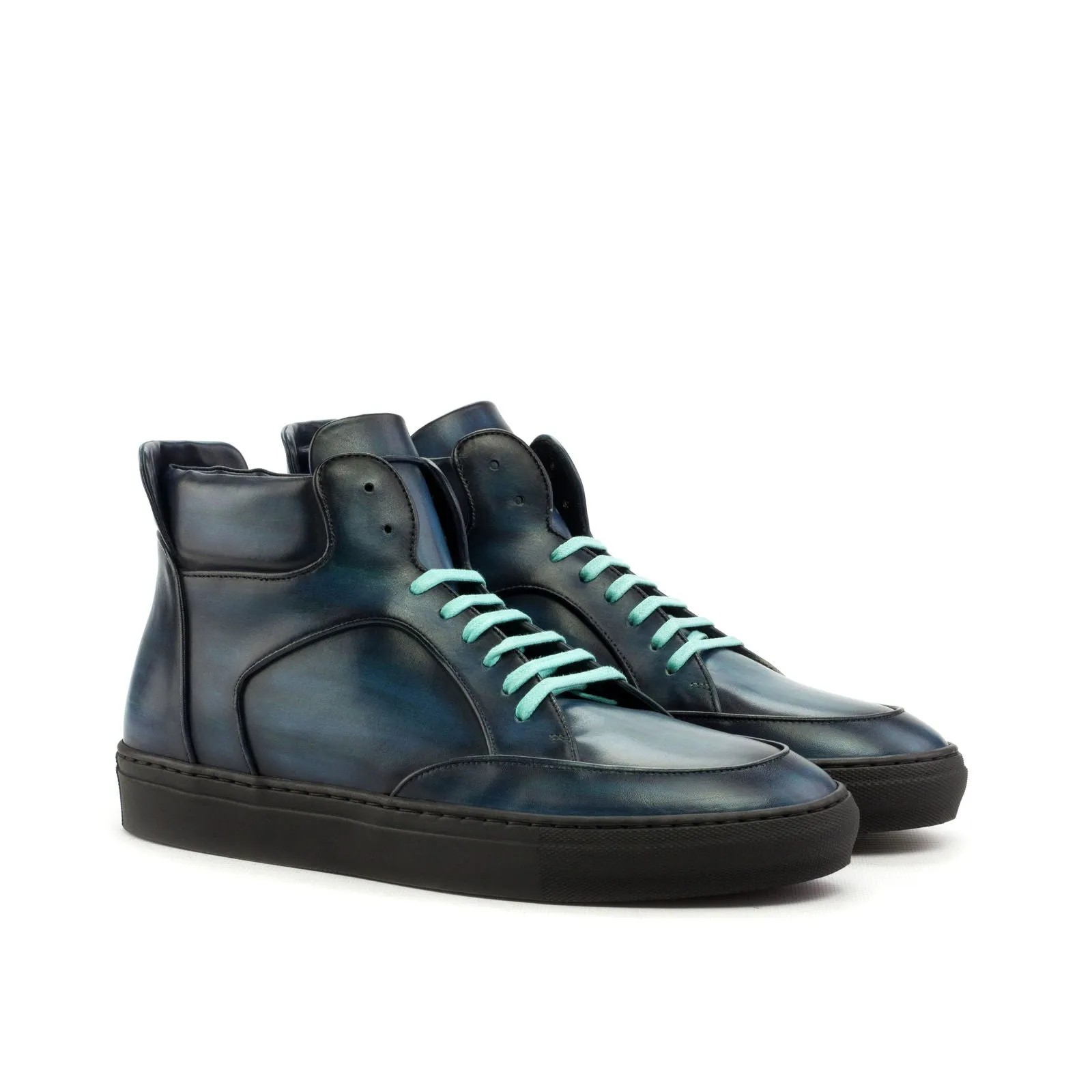 Men's High Top Multi Sneakers Patina Wide Plus Size 3622