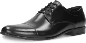 Men's Leather Shoes - Classic Lace-Up Business Smooth Leather Pointe Shoes All Season Shoes