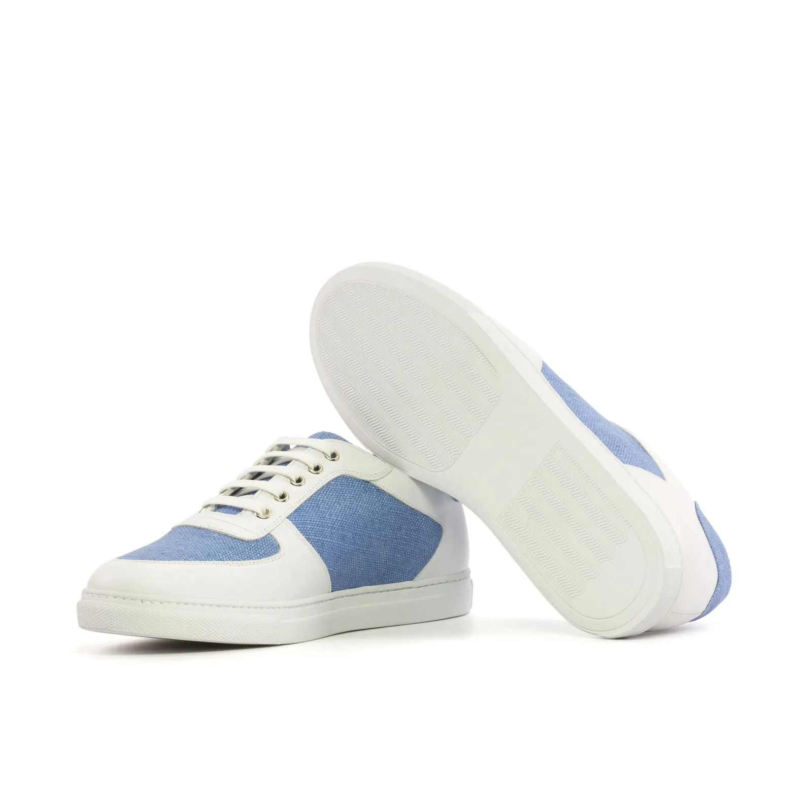 Men's Low Top Trainer Shoes Wide Blue 5621