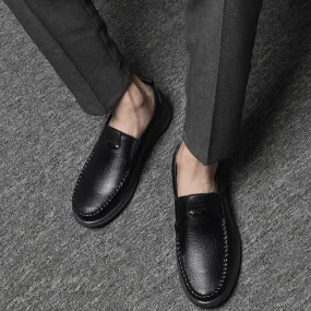 Men's Oxford Shoes Slip-On Leather Dress Shoes