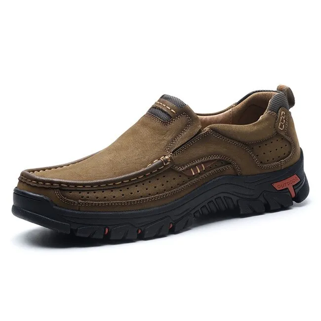 MIXIDELAI Genuine Leather Men Shoes England Trend Male Footwear Set Foot Men's Casual Outdoors Man Flats Work Shoes Large Size48
