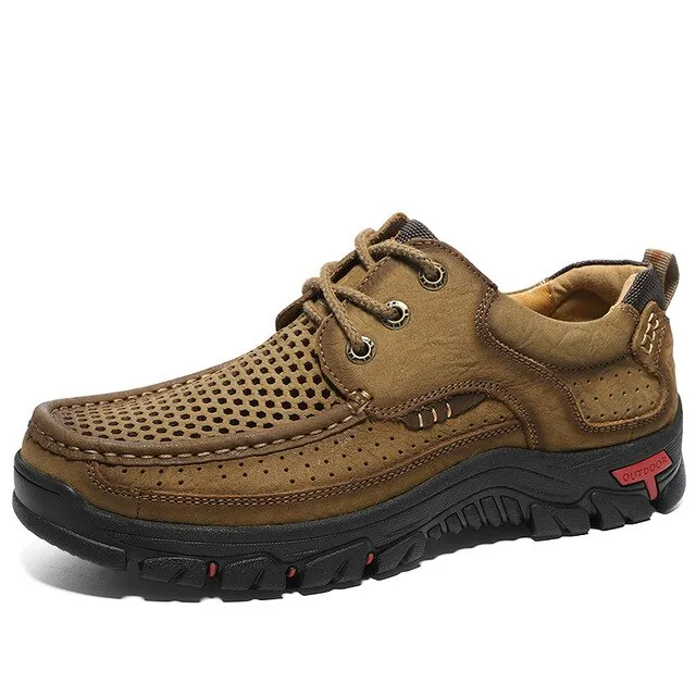 MIXIDELAI Genuine Leather Men Shoes England Trend Male Footwear Set Foot Men's Casual Outdoors Man Flats Work Shoes Large Size48
