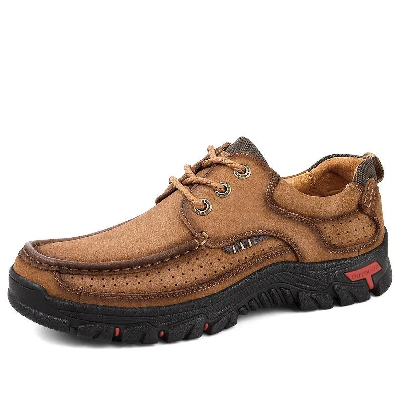 MIXIDELAI Genuine Leather Men Shoes England Trend Male Footwear Set Foot Men's Casual Outdoors Man Flats Work Shoes Large Size48