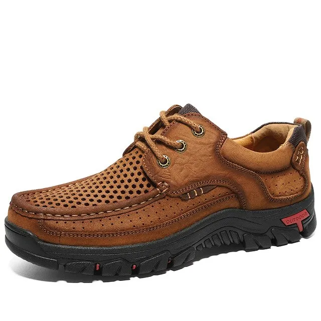 MIXIDELAI Genuine Leather Men Shoes England Trend Male Footwear Set Foot Men's Casual Outdoors Man Flats Work Shoes Large Size48