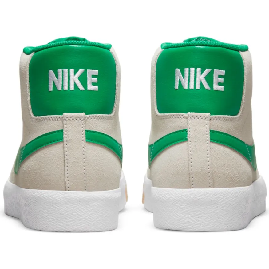 Nike SB Blazer Mid Skate Shoe - White/Lucky Green-White-Coconut Milk