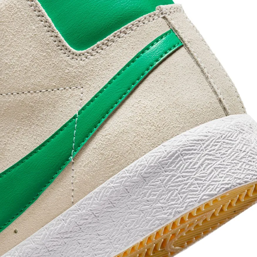 Nike SB Blazer Mid Skate Shoe - White/Lucky Green-White-Coconut Milk