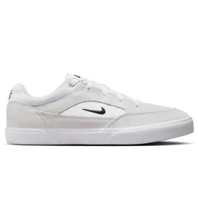 Nike SB Malor Skateboard Shoe - White/Black-Summit White-Gum Light Brown