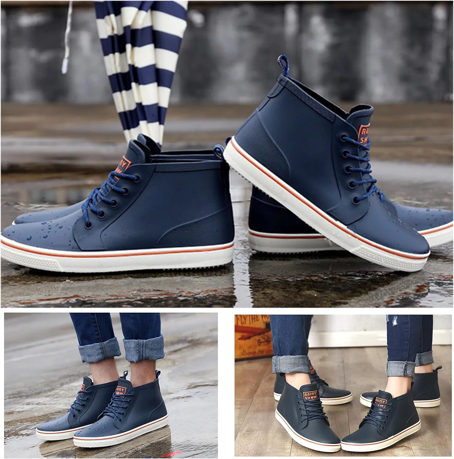 Qiucdzi Rain Boots for Women
