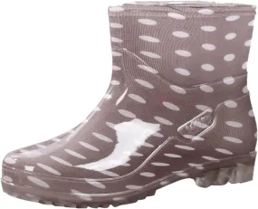 Rain Boots Women Women's Mid Calf Rain Boots Printed Waterproof Rubber Boots Short Garden Shoes Cute Ankle Booties