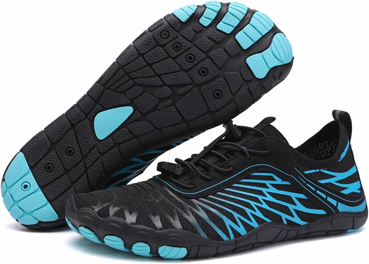 Rival Footwear Barefoot Shoes for Women Men Breathable & Non-Slip Athletic Footwear Wide Toe Water Shoes Breathable Quick-Dry for Aqua Sports Beach River Swim Surf Pool Diving Camping