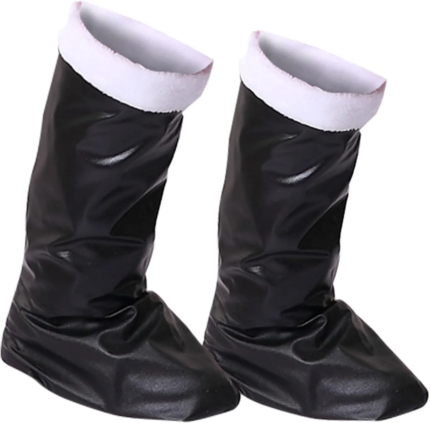 Sheep Boots Kids Leather Fleece Lined Children's Boots Santa Costume Show Christmas Shoes Long High Boots Non Slip Shoes