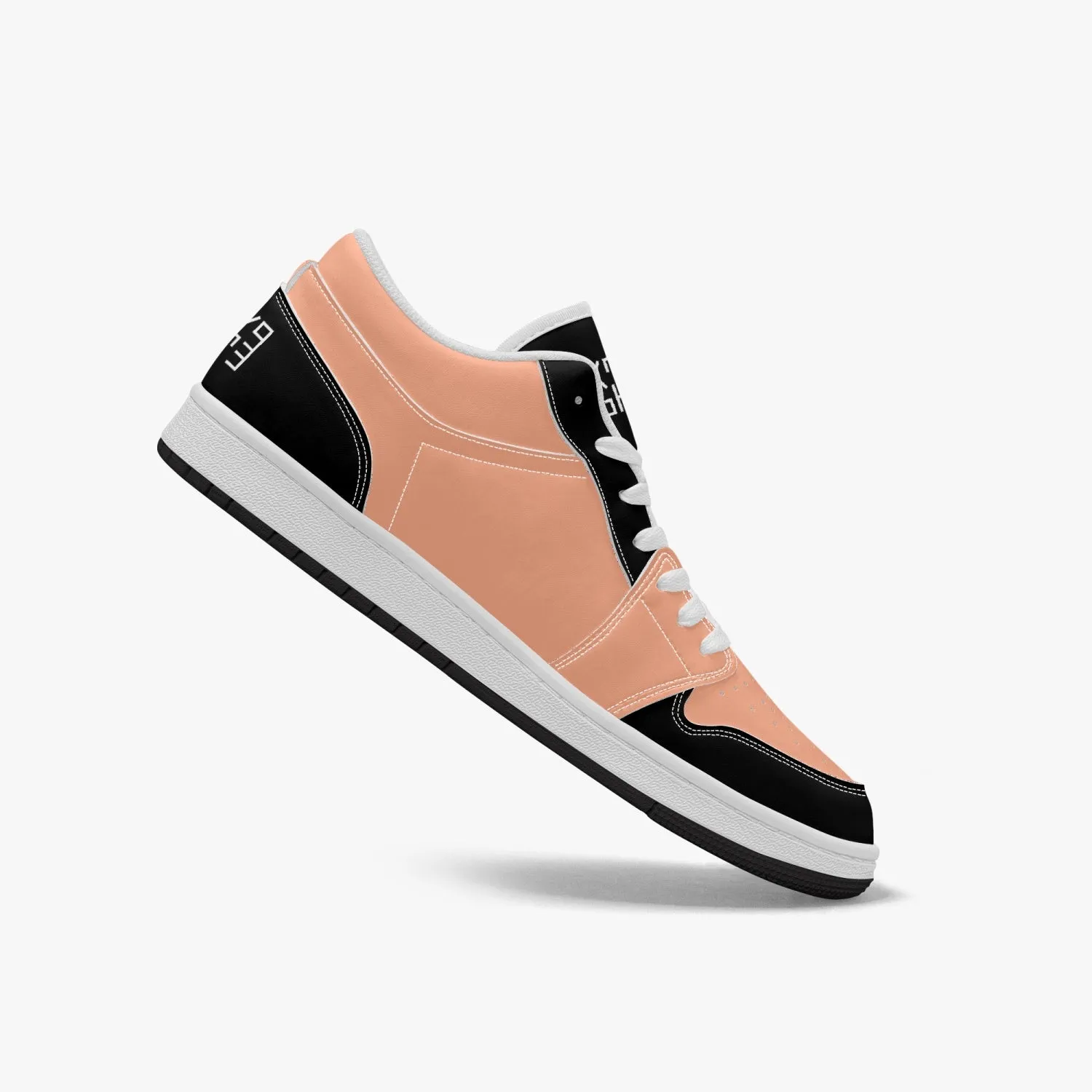 Sixty Eight 93 Logo White Black & Peach SENTLT1 Shoes