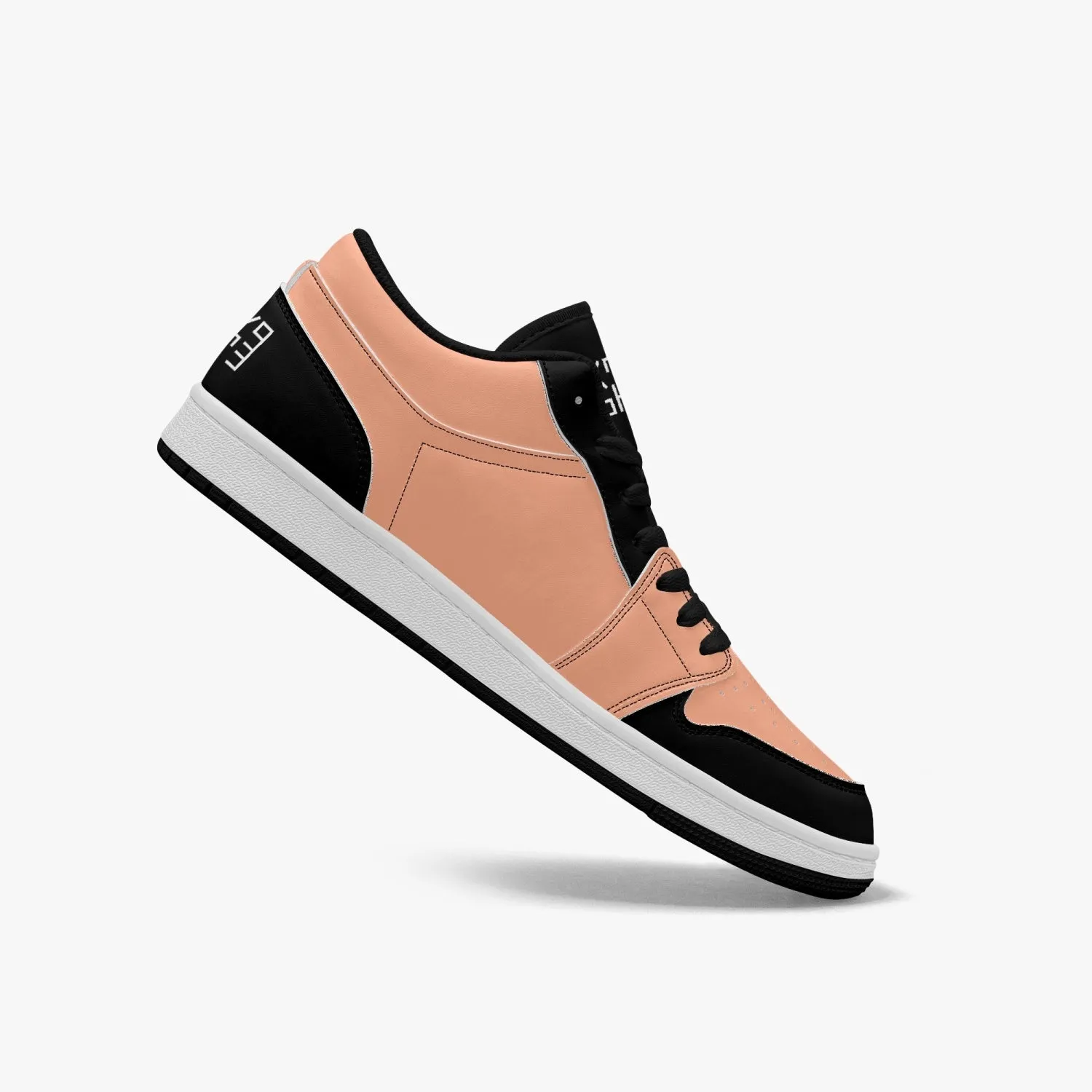 Sixty Eight 93 Logo White Black & Peach SENTLT1 Shoes