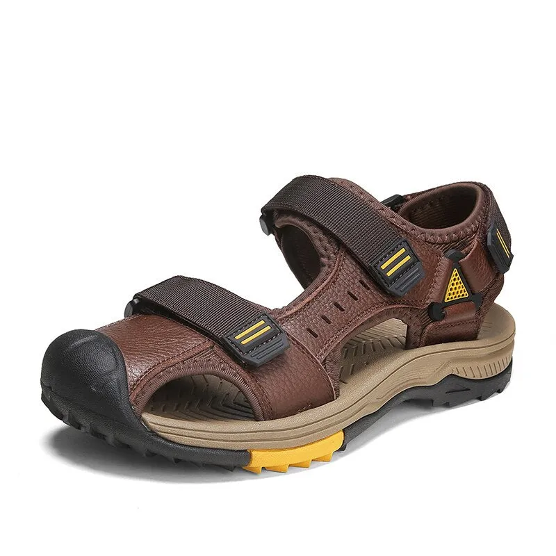 Summer Men Genuine Leather Sandals