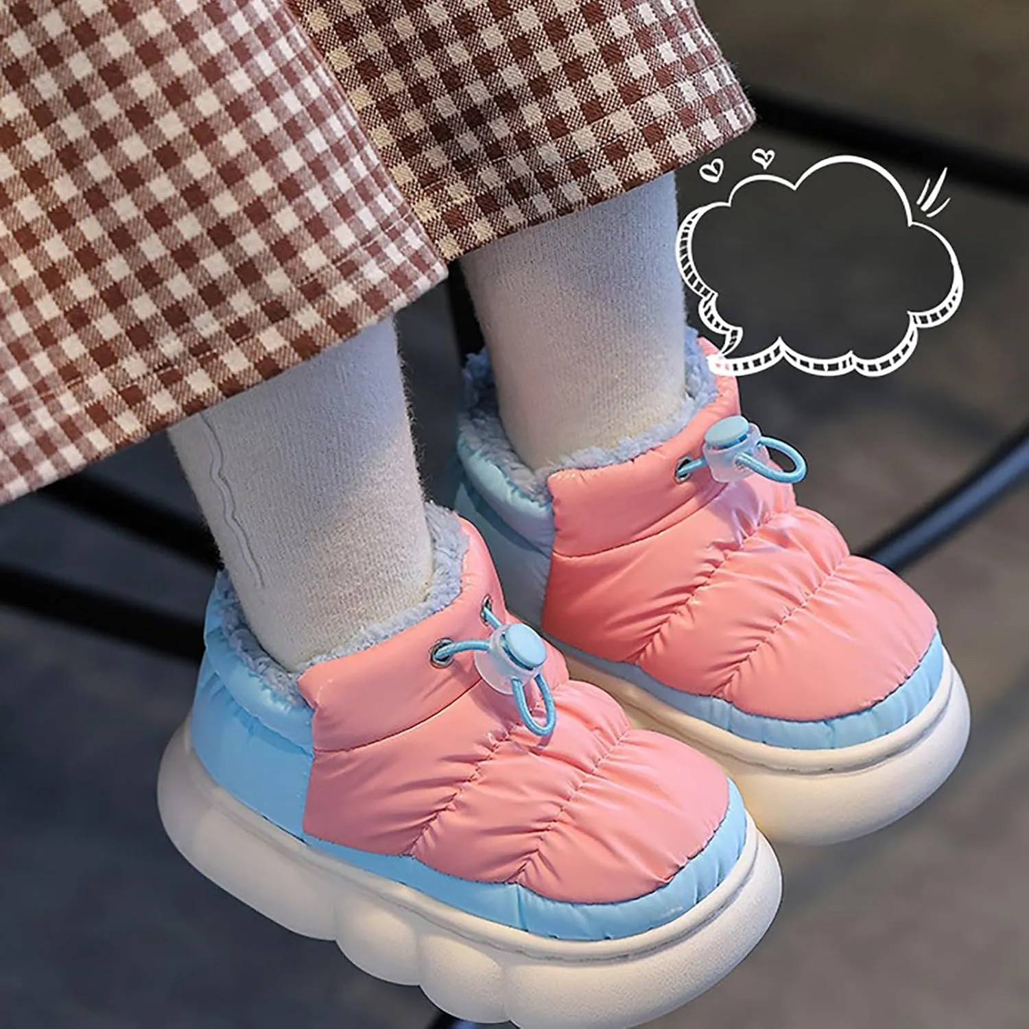 Toddler Insulated Snow Ankle Boots Children's Cozy Winter Shoes Boots for Girls Boys Warm Non Slip Outdoor