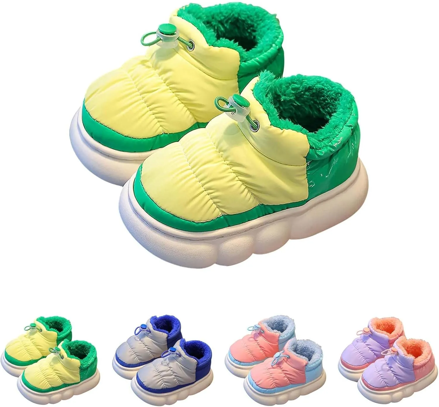 Toddler Insulated Snow Ankle Boots Children's Cozy Winter Shoes Boots for Girls Boys Warm Non Slip Outdoor