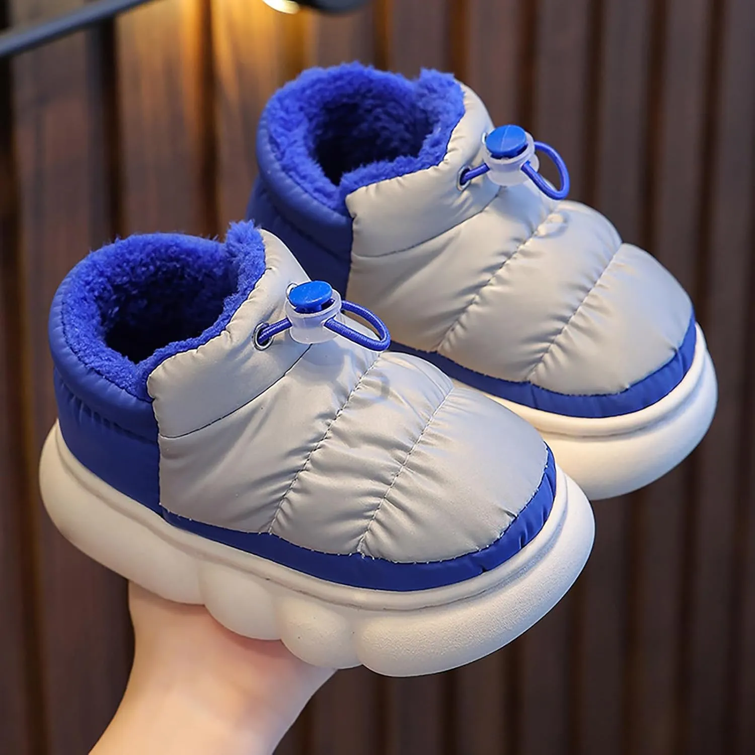 Toddler Insulated Snow Ankle Boots Children's Cozy Winter Shoes Boots for Girls Boys Warm Non Slip Outdoor