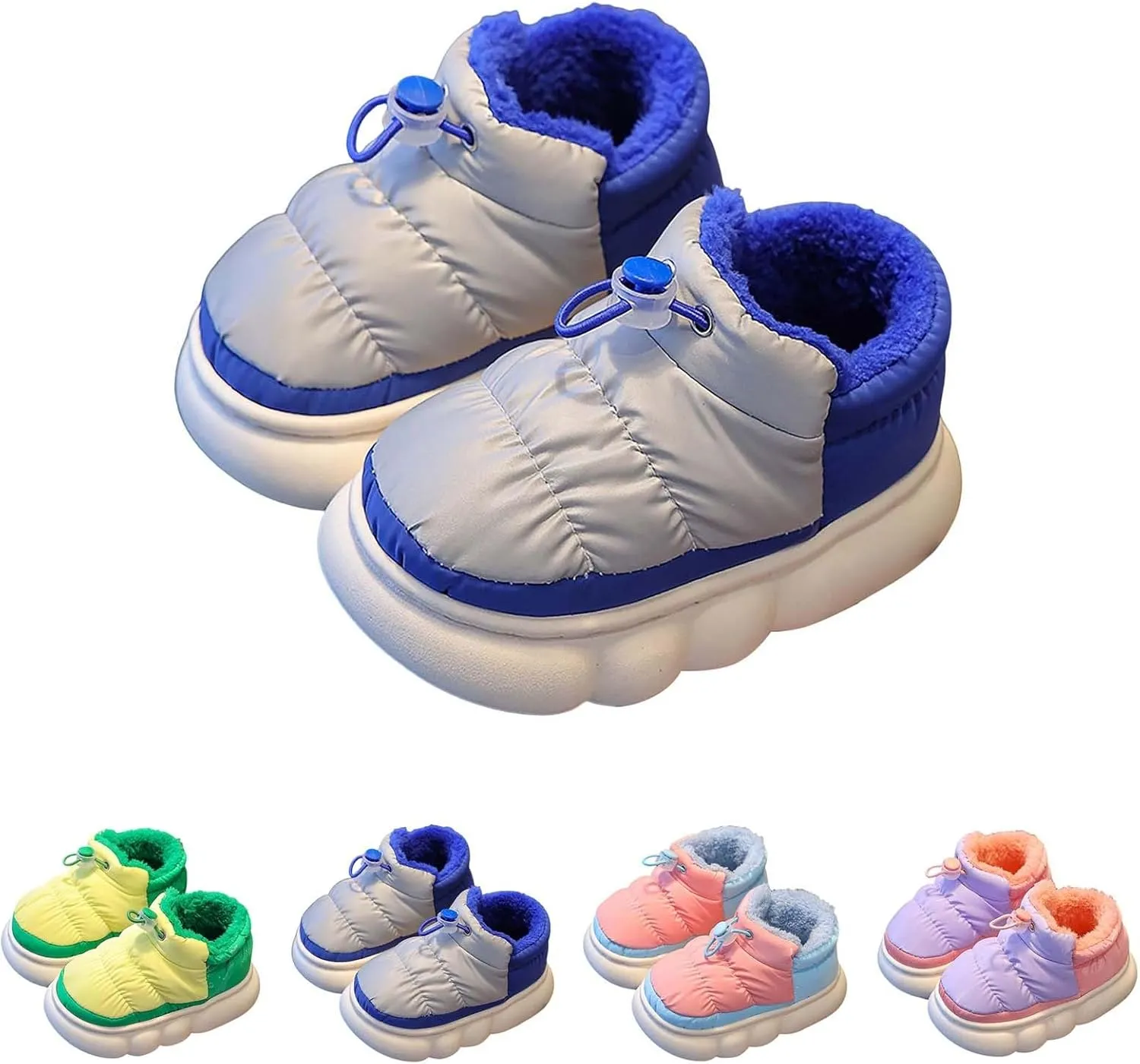 Toddler Insulated Snow Ankle Boots Children's Cozy Winter Shoes Boots for Girls Boys Warm Non Slip Outdoor