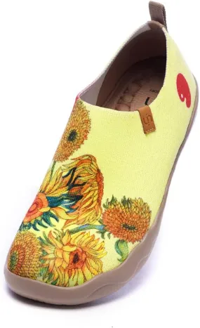 UIN Women's Slip-On Shoes Comfortable Breathable Knit Casual Footwear Stylish Travel-Friendly Loafers