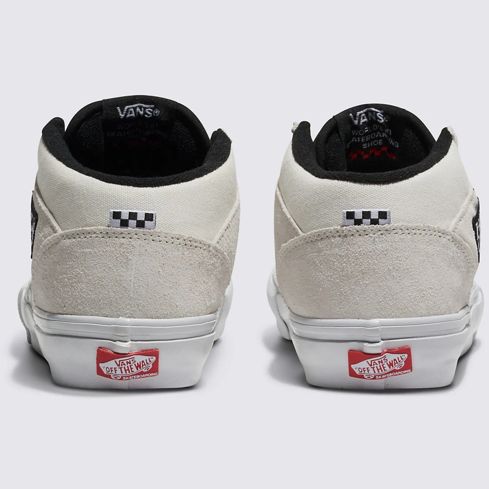 Vans Skate Half Cab Skateboard Shoe - White/Black