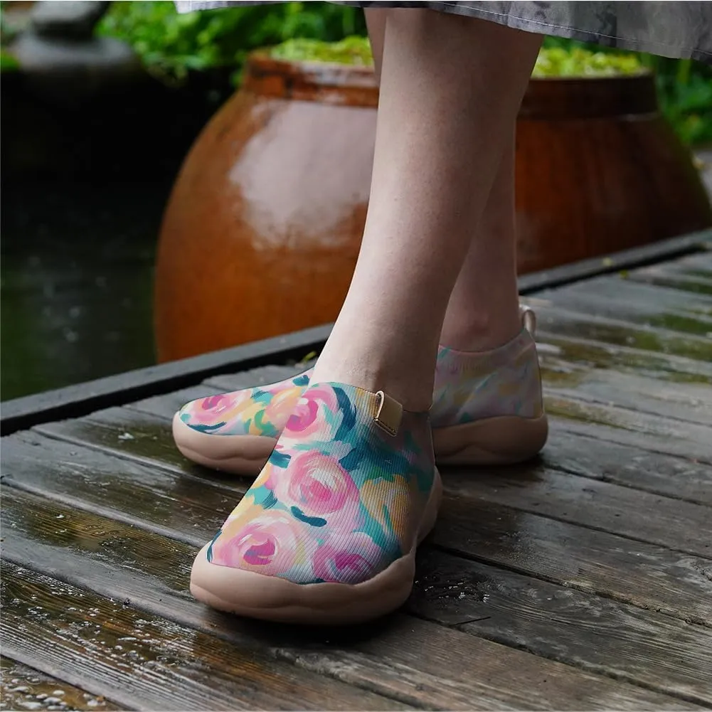 Women's Art Illustration Slip-on Shoes Colourful Casual Loafers Lightweight Comfortable Travel Footwear