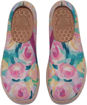 Women's Art Illustration Slip-on Shoes Colourful Casual Loafers Lightweight Comfortable Travel Footwear