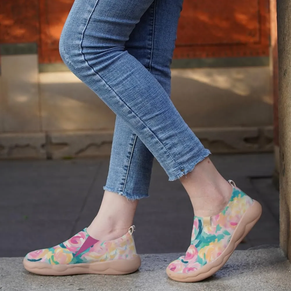 Women's Art Illustration Slip-on Shoes Colourful Casual Loafers Lightweight Comfortable Travel Footwear