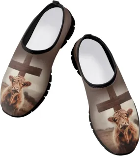 Women's Slip On Loafers Casual Cut Arch Support Walking Shoes Breathable Lightweight Sports Workout Footwear